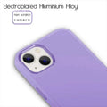 3 in 1 Metal Camera Frame Matte TPU Phone Back Case for Apple iPhone iPhone 14 Pro Max / Lavender - Ktusu