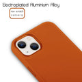 3 in 1 Metal Camera Frame Matte TPU Phone Back Case for Apple iPhone iPhone 14 Pro Max / Orange - Ktusu