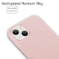 3 in 1 Metal Camera Frame Matte TPU Phone Back Case for Apple iPhone iPhone 14 Pro Max / Pink - Ktusu