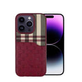 Santa Barbara Classic Plaid Series Phone Back Case for Apple iPhone iPhone 14 Pro Max / Red - Ktusu