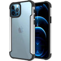 Aluminum Alloy Metal Edge Transparent Phone Back Case for Apple iPhone iPhone 14 Pro Max / Silver - Ktusu