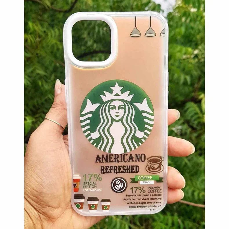 Starbucks Printed Matte Phone Back Case for Apple iPhone iPhone 14 Pro Max / Starbuks 1 - Ktusu