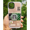 Starbucks Printed Matte Phone Back Case for Apple iPhone iPhone 14 Pro Max / Starbuks 4 - Ktusu