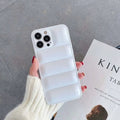 3D Puffer Pattern Soft TPU Silicone Phone Case for Apple iPhone iPhone 14 Pro Max / White - Ktusu