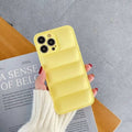 3D Puffer Pattern Soft TPU Silicone Phone Case for Apple iPhone iPhone 14 Pro Max / Yellow - Ktusu