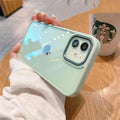 MagSafe Metal Keys Hard Back Soft Edge Phone Back Case for Apple iPhone iPhone 15 Plus / Without MagSafe / Mint Green - Ktusu