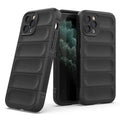 Matte Soft Flexible Silicone Phone Back Case for Apple iPhone iPhone 15 Pro Max / Black - Ktusu