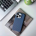 Interlocking Pattern Soft TPU Matte Phone Back Case for Apple iPhone iPhone 15 Pro Max / Seirra Blue - Ktusu