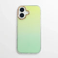 Fashion Bling Glitter Translucent Phone Back Case for Apple iPhone iPhone 16 / Gradient Green - Ktusu