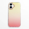 Fashion Bling Glitter Translucent Phone Back Case for Apple iPhone iPhone 16 / Gradient Pink - Ktusu