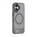 KickStand MagSafe Hard Phone Back Case for Apple iPhone iPhone 16 / Gray / With Magsafe - Ktusu