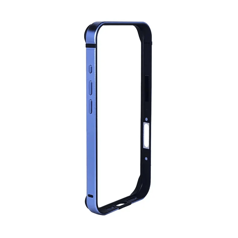 Metal reinforced aluminum bumper frame for Apple iPhone iPhone 16 Plus / Blue - Ktusu