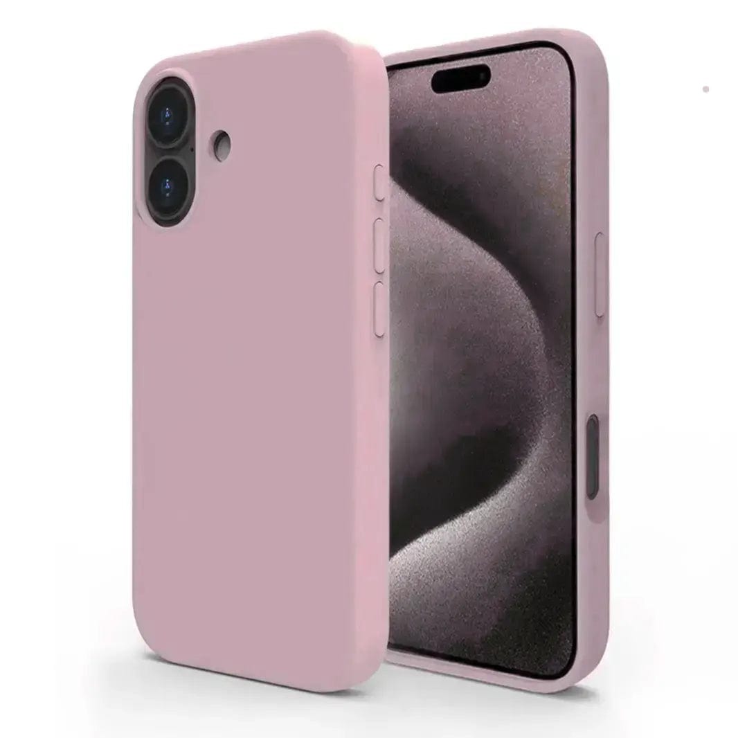 Liquid Silicone Microfiber Slim Soft Touch Phone Back Case for Apple iPhone 16 Seris iPhone 16 Plus / Light Purple - Ktusu