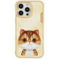 Nimmy 3D Embroided Hard Phone Back Case for Apple iPhone iPhone 16 Pro Max / Big Eyes - Ktusu