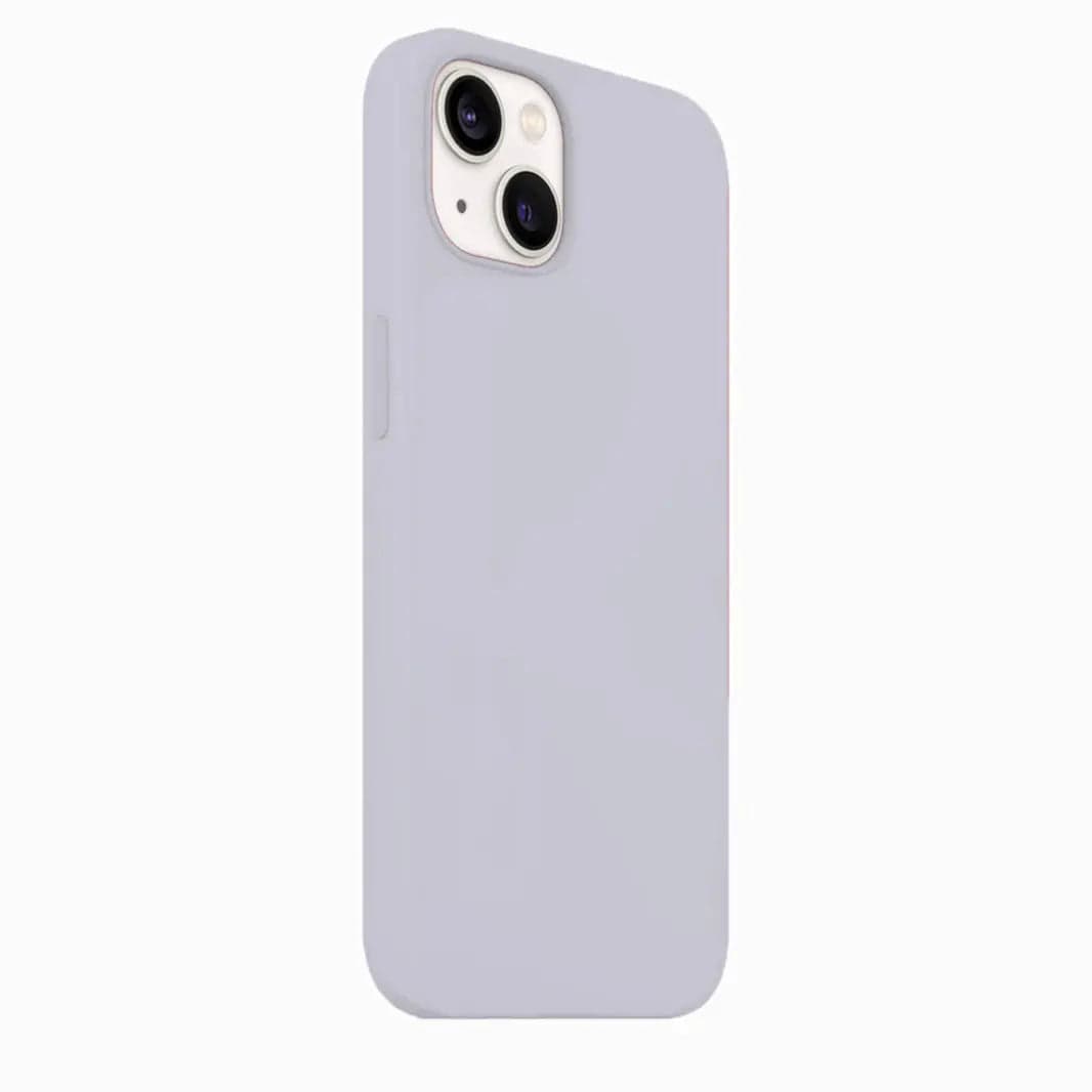 Liquid Silicone Microfiber Slim Soft Touch Phone Back Case for Apple iPhone 16 Seris iPhone 16 Pro Max / Bluish Grey - Ktusu