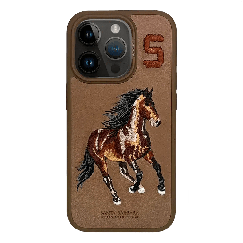 Santa Barbara Boris Series Hard Phone Back Case for Apple iPhone iPhone 16 Pro Max / Brown - Ktusu