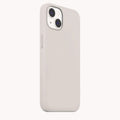 Liquid Silicone Microfiber Slim Soft Touch Phone Back Case for Apple iPhone 16 Seris iPhone 16 Pro Max / Off White - Ktusu