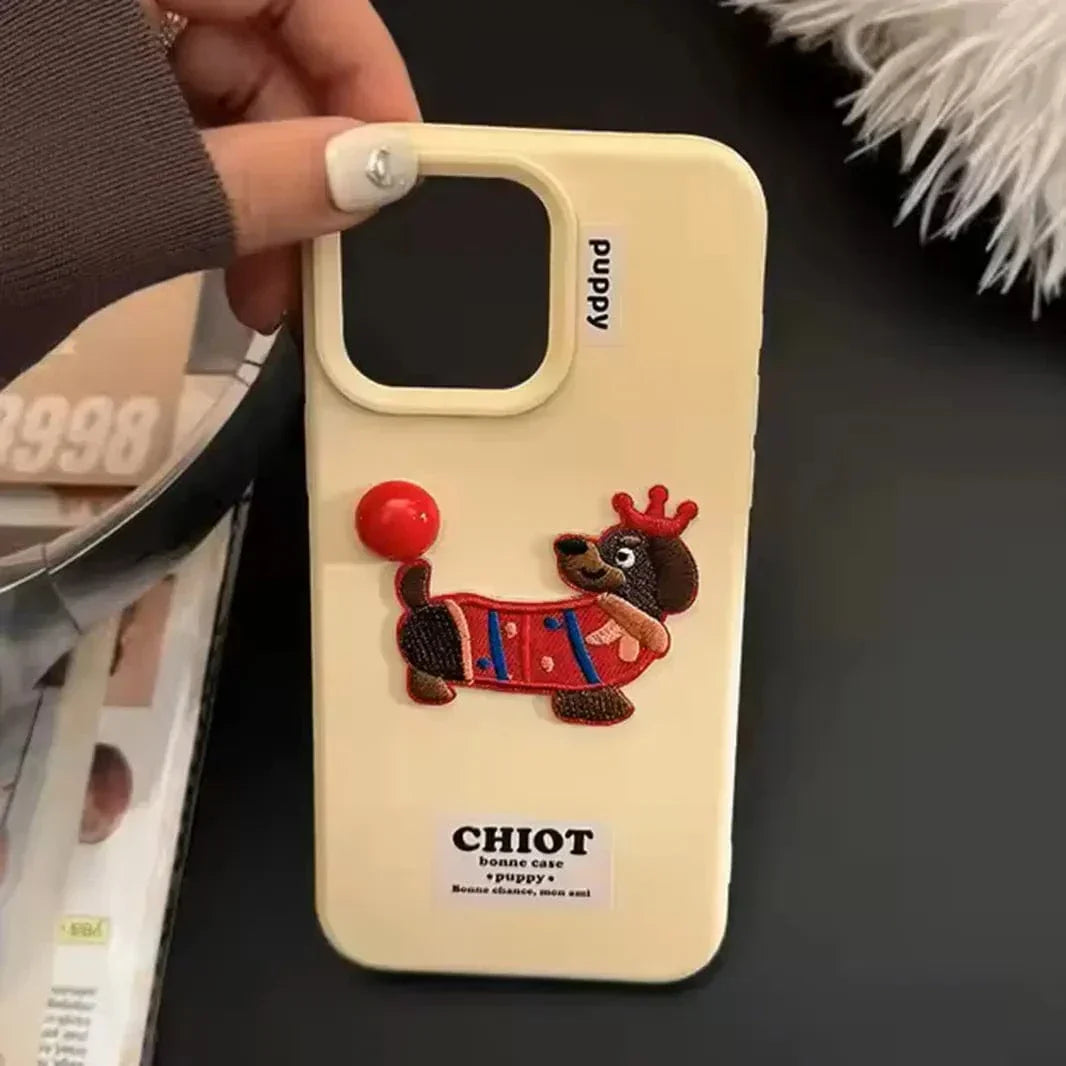 Cute 3D Patterns Silicone TPU Case for iPhone 12