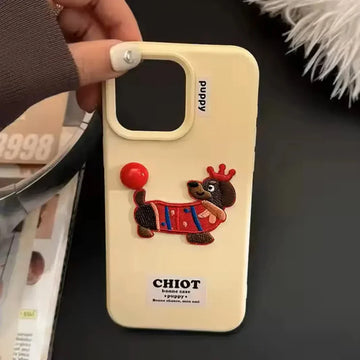 Cute 3D Patterns Silicone TPU Case for iPhone 12