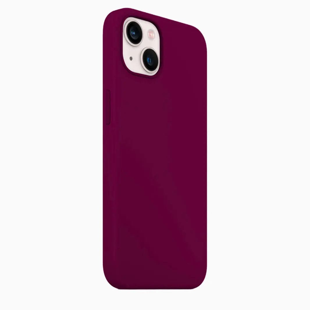 Liquid Silicone Microfiber Slim Soft Touch Phone Back Case for Apple iPhone 16 Seris iPhone 16 Pro Max / Wine Red - Ktusu