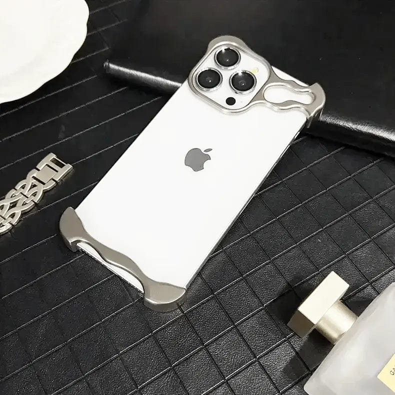 Minimalist Frame Bumper Case With Camera Lens Protector for Apple iPhone - Ktusu