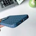 Interlocking Pattern Soft TPU Matte Phone Back Case for Apple iPhone - Ktusu