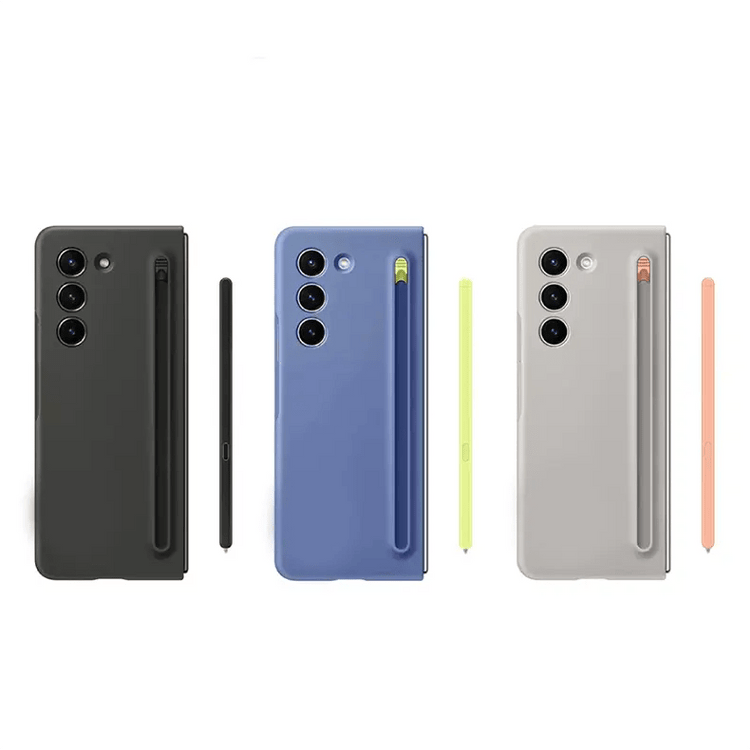 Built in Compact S Pen Holder and Storage Slot Phone Back Case for Samsung Galaxy Z Fold - Ktusu