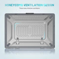 Honeycomb Heavy Duty Fold Kickstand with TPU Bumper Hard Case for MacBook - Ktusu