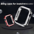 Single Rhinestone Frame Hard Slim 360 Degree Body Bumper for iWatch - Ktusu