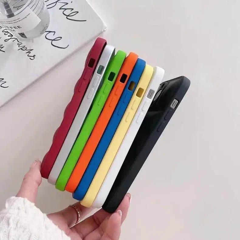 3D Puffer Pattern Soft TPU Silicone Phone Case for Apple iPhone - Ktusu