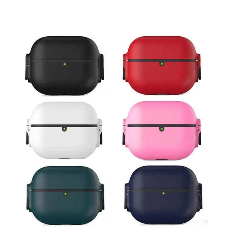 Silicone Hard Case with Side Locks for Apple Airpods - Ktusu