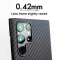 Carbon Fiber Texture Soft Coating Hard Phone Back Case for Samsung Galaxy - Ktusu