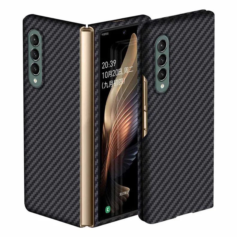 Carbon Fiber Texture Hard Phone Back Case for Samsung Galaxy Z Fold - Ktusu