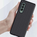 Carbon Fiber Texture Hard Phone Back Case for Samsung Galaxy Z Fold - Ktusu