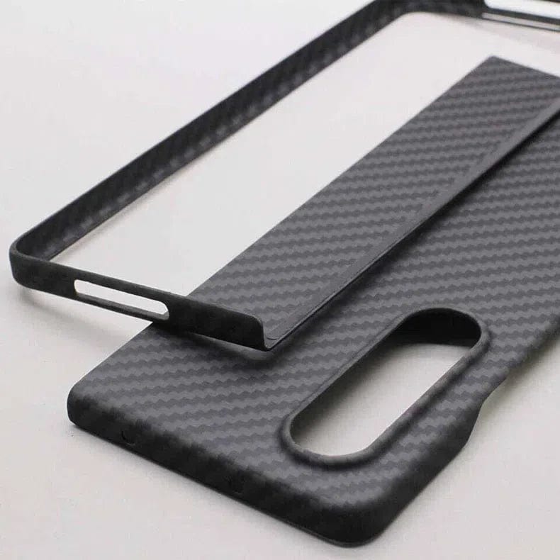 Carbon Fiber Texture Hard Phone Back Case for Samsung Galaxy Z Fold - Ktusu