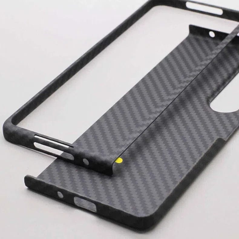 Carbon Fiber Texture Hard Phone Back Case for Samsung Galaxy Z Fold - Ktusu