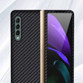 Carbon Fiber Texture Hard Phone Back Case for Samsung Galaxy Z Fold - Ktusu