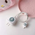 3D Silicone Case Cover for Apple Charger 18-20W with Spiral Cable - Ktusu