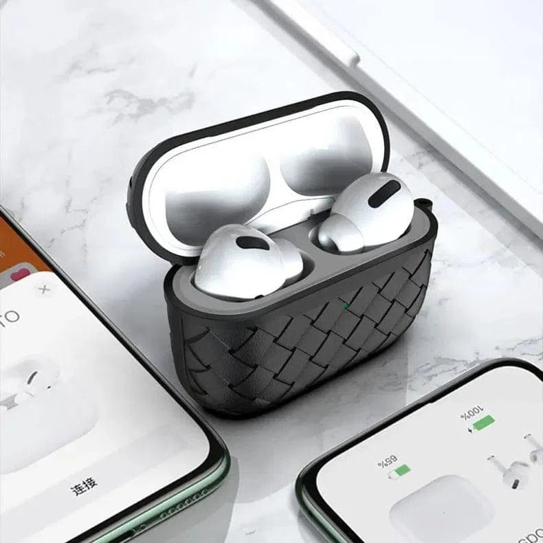 Luxury Weave Breathable Matte Silicone Grid Case for Apple Airpods - Ktusu