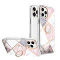 TPU Soft Edge Glossy Marble Texture Hard Phone Back Case for Apple iPhone - Ktusu