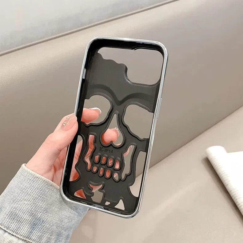 Hollow Skull Design Soft Phone Back Case for Apple iPhone - Ktusu