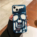 Hollow Skull Design Soft Phone Back Case for Apple iPhone - Ktusu