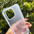 Transparent Matte finish Hard Phone Back Case for Apple iPhone - Ktusu