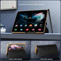 Leather Magnetic Flip Hard Case with Tempered Glass for Samsung Galaxy Z Fold - Ktusu