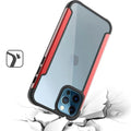 Aluminum Alloy Metal Edge Transparent Phone Back Case for Apple iPhone - Ktusu