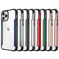 Aluminum Alloy Metal Edge Transparent Phone Back Case for Apple iPhone - Ktusu