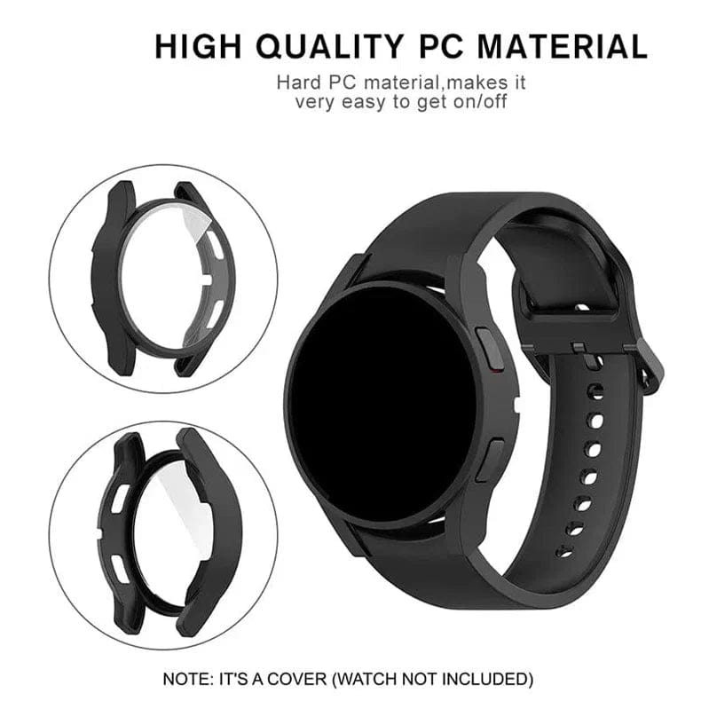 360 Degree Curved Hard Watch Case With Tempered Glass for Samsung Galaxy Watch - Ktusu