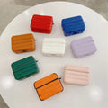 Drop Puffy Pebble Leather Dual Layer Hard Case for Apple Airpods - Ktusu