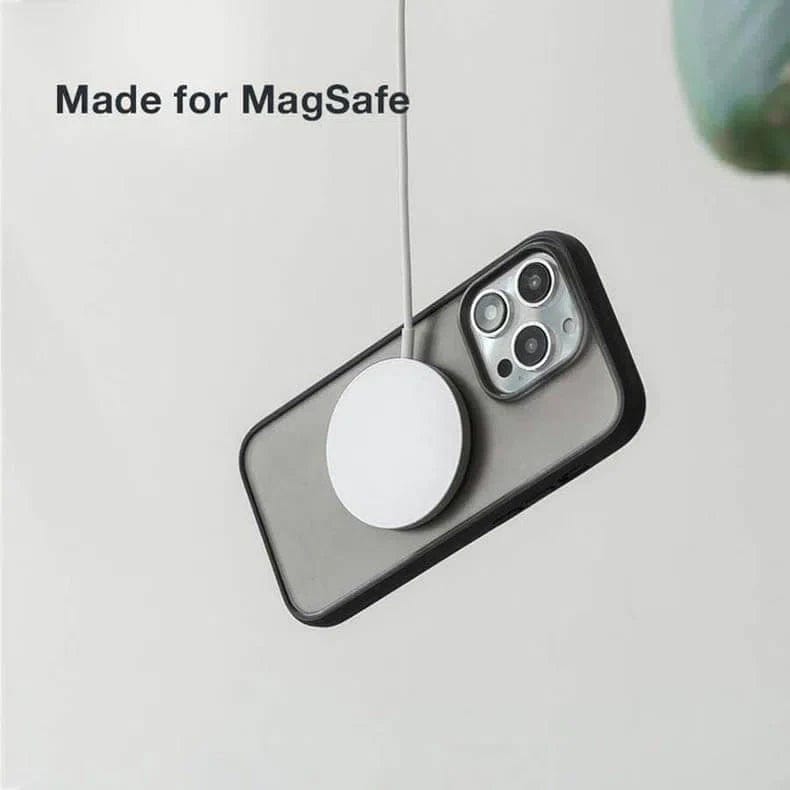 MagSafe Sleek Matte Finish Hard Phone Back Case for Apple iPhone - Ktusu