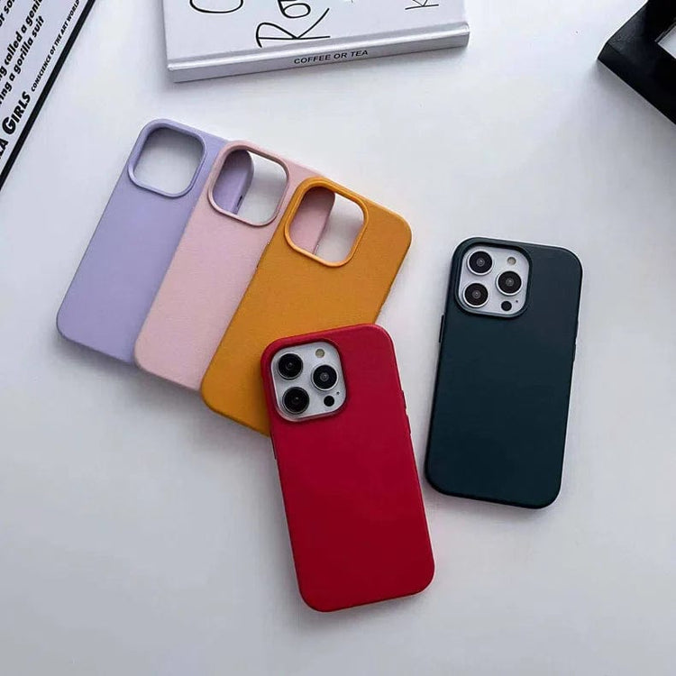 Leather Texture Hard Phone Back Case for Apple iPhone - Ktusu